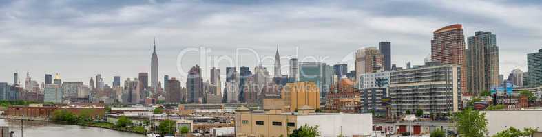 Midtown Manhattan eastern side panorama. Wonderful hi-res view f