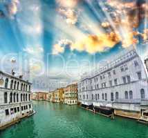 Buildings of Venice along Grand Canal