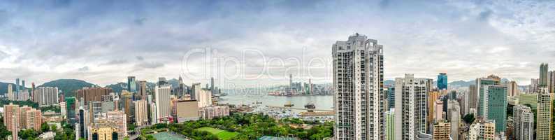 HONG KONG - MAY 12, 2014: Stunning panoramic view of Hong Kong I