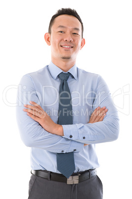 Confident Asian business man