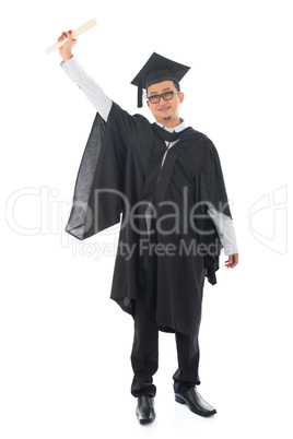 Asian adult student graduation