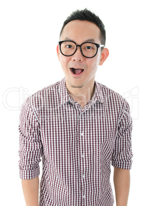 Surprised Asian male