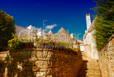 Trulli in the southern Italian town of Alberobello, Apulia, Ital