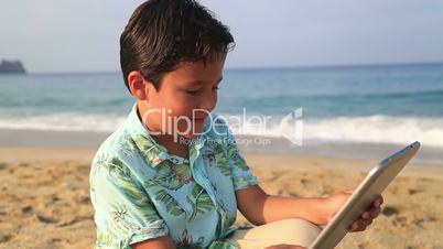 child with digital tablet