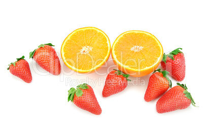 orange and strawberry