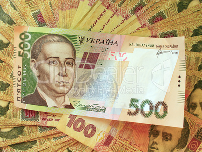 background of the Ukrainian money