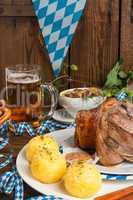 Schweinshaxe - pork knuckle on Bavarian