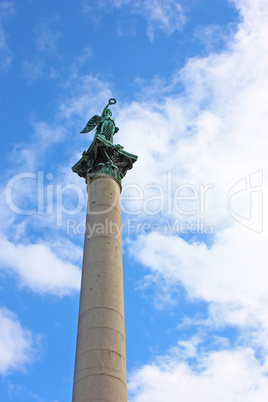 Statue on top of the column