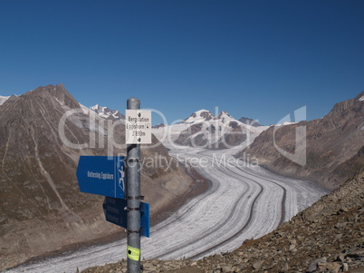 Blick vom Eggishorn