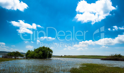 Landscape of lake of Cuga