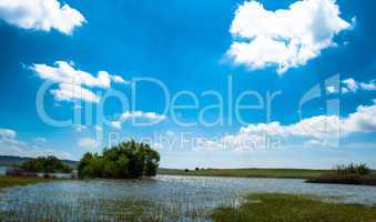 Landscape of lake of Cuga