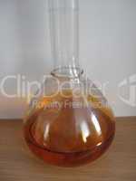sample of oil in a flask