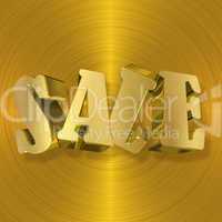 Sale, Gold Metal Letters