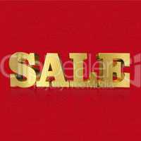 Sale, Gold Metal Letters