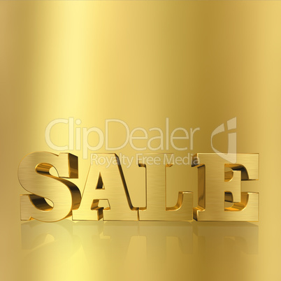 Sale, Gold Metal Letters
