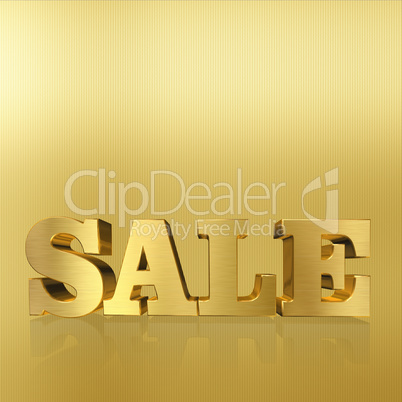 Sale, Gold Metal Letters