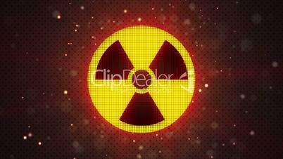 radioactive symbol loopable industry background