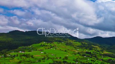 mountain landscape. timelapse.