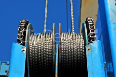 Steel cable pulleys