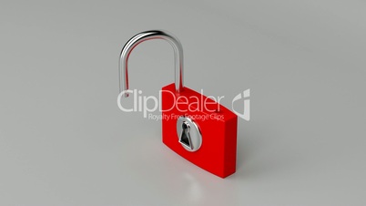 Red padlock