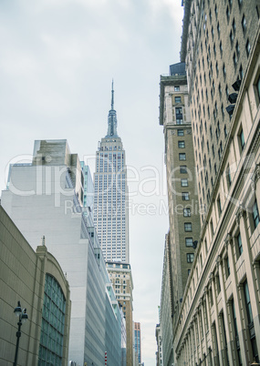NEW YORK - MAY 23, 2013: Manhattan Skyline with Empire State Bui
