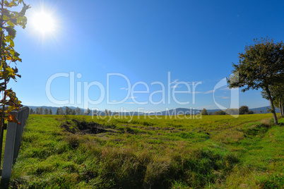 Herbst Landschaft Sonne