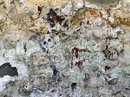 wall with an old plaster as a grungy background