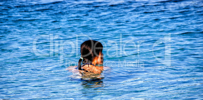 Woman enjoying seascape