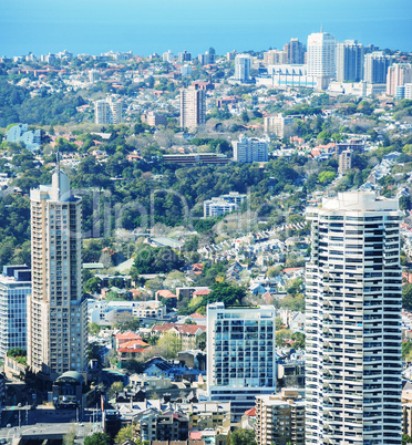 Sydney aerial cityscape - Australia