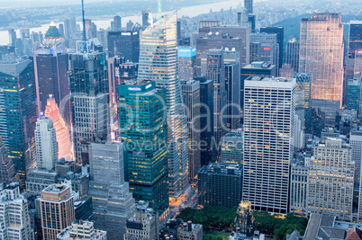 Lights of New York Skyscrapers