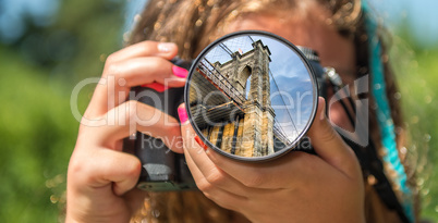 The Brooklyn Bridge from the eyes of a little girl