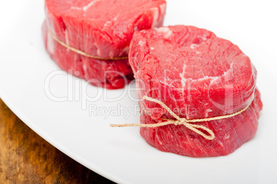 raw beef filet mignon