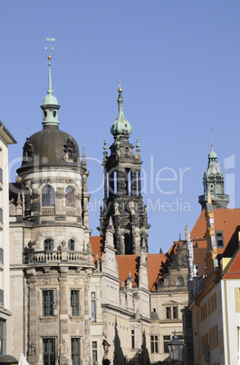 Schloss und Kathedrale in Dresden