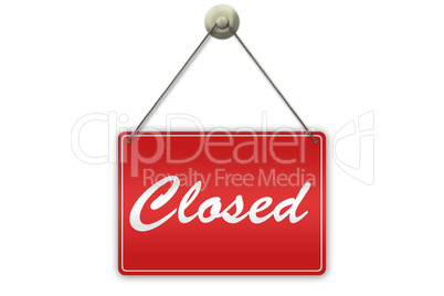 Closed Sign