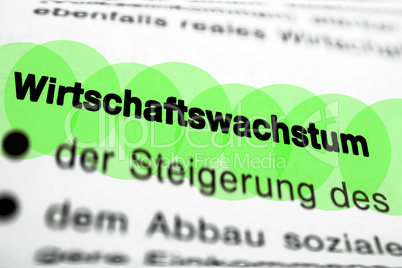 Wirtschaftswachstum