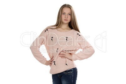 Photo of cute teenage girl