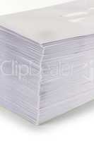Stack of Envelopes on White