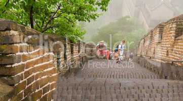 Great Wall of China, a series of fortifications made of stone an