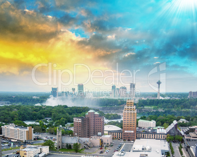 Aerial view of City of Niagara Falls, Canada