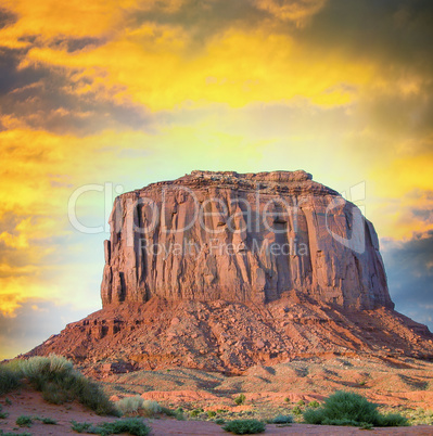 Monument Valley, buttes in the Navajo Tribal Park