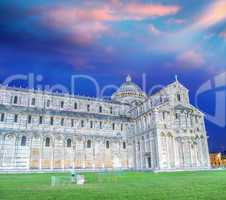 Pisa, Tuscany. Stunning view of Cathedral in Square of Miracles.