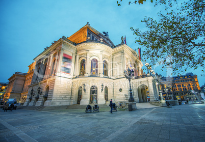 Alte Oper in Frankfurt. Night view