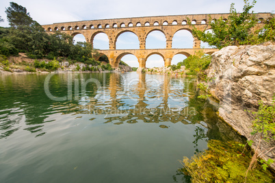 The picturesque nature of southern France with its famous landma