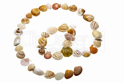 At symbol made from shells
