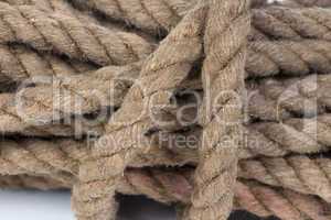 Isolated photo of twisted twine