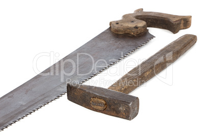 Image of handsaw and hammer