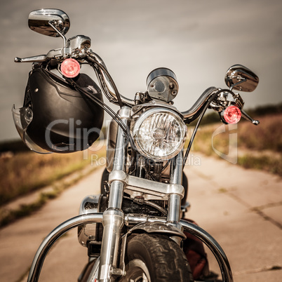 Motorcycle on the road