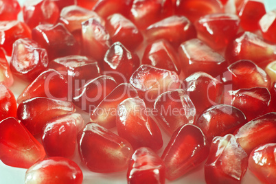 Pomegranate on a white background