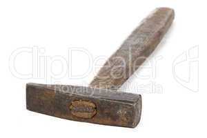 Image of old wood hammer