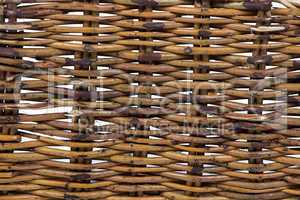 Photo of basket's wooden texture